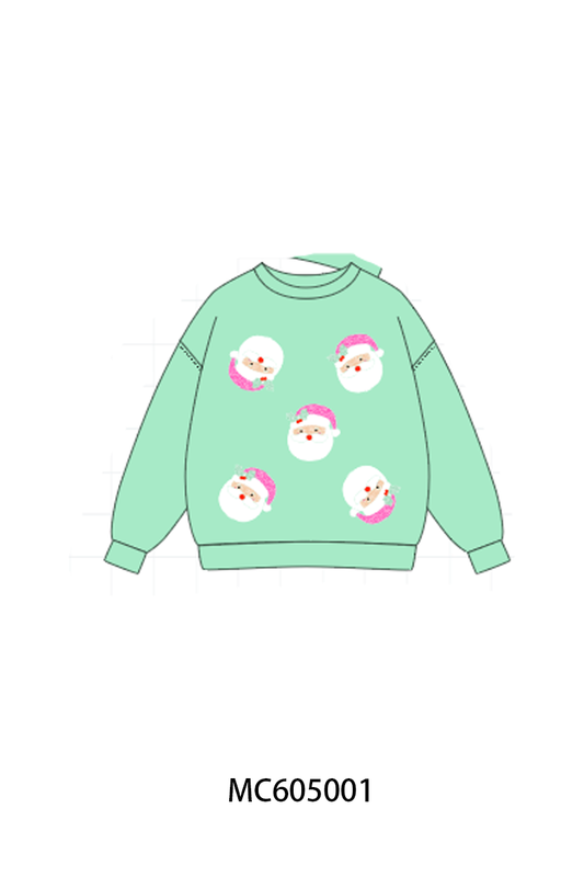 PO92 Christmas santa claus sequin mom&me collection - closing 5/25 - ETA late October