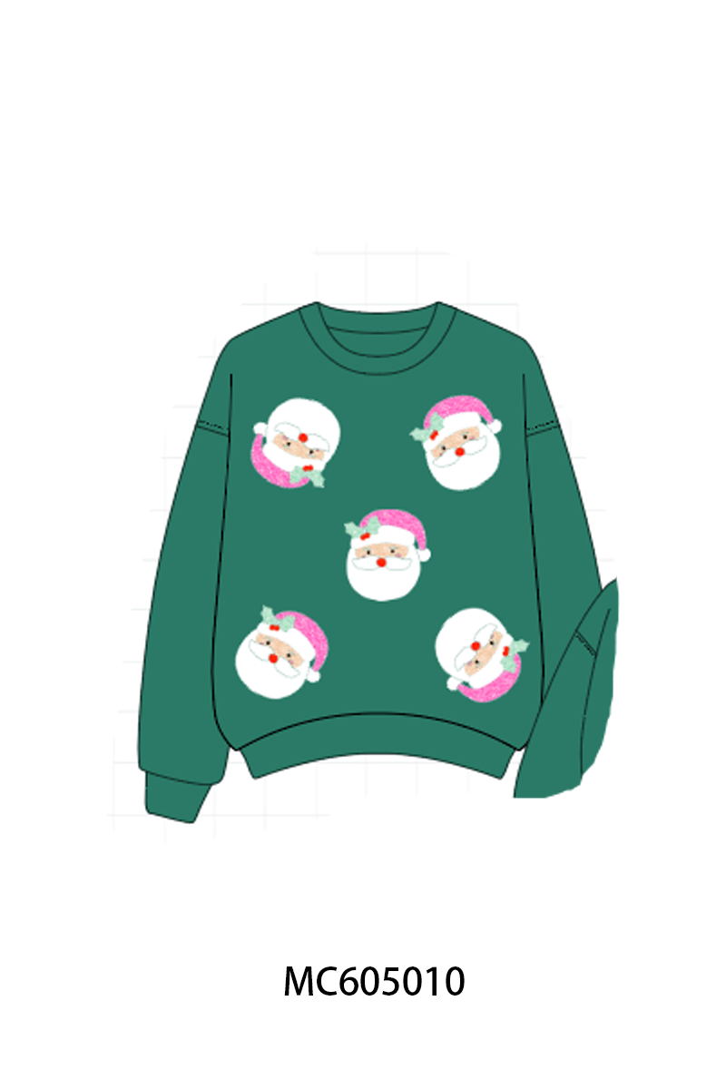 PO92 Christmas santa claus sequin mom&me collection - closing 5/25 - ETA late October