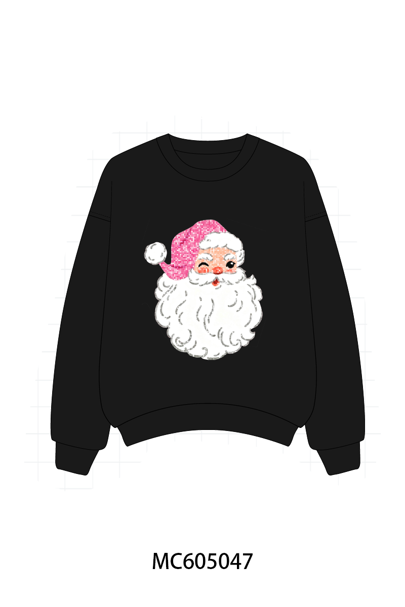PO92 Multicolored santa claus sequin mom&me collection 2 - closing 5/25 - ETA late October