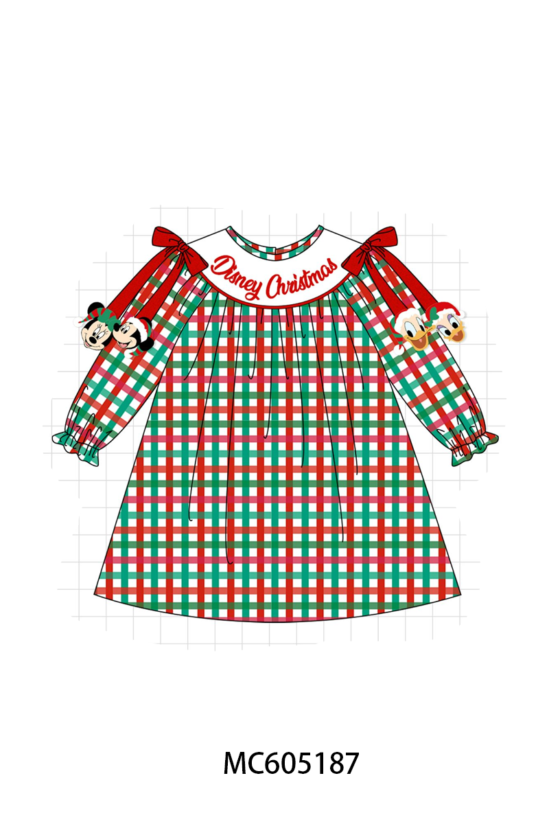 PO92 Red christmas embroidery plaid collection - closing 5/25 - ETA late October
