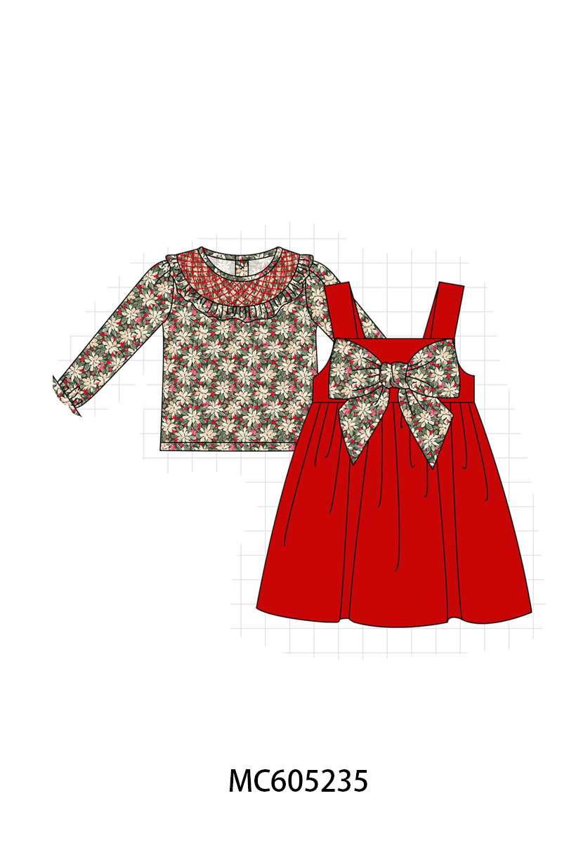 PO92 Red floral smocked collection - closing 5/25 - ETA late October
