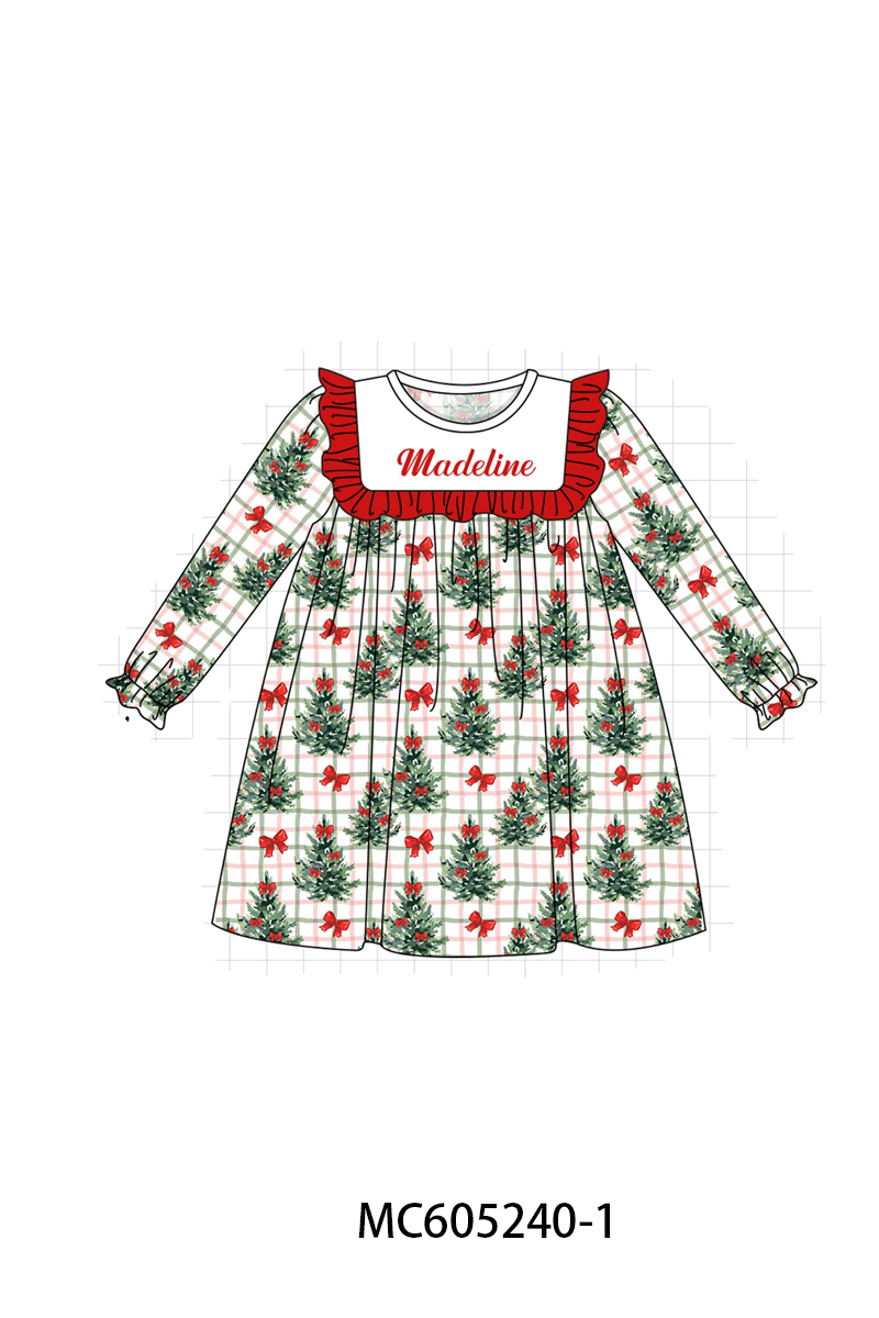 PO92 Red christmas mink velvet monogram embroidery plaid collection - closing 5/25 - ETA late October