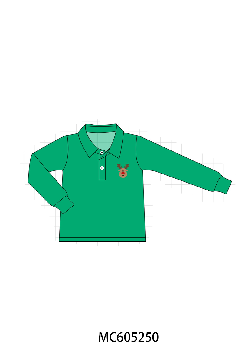 PO92 Green christmas reindeer french knot collection - closing 5/25 - ETA late October