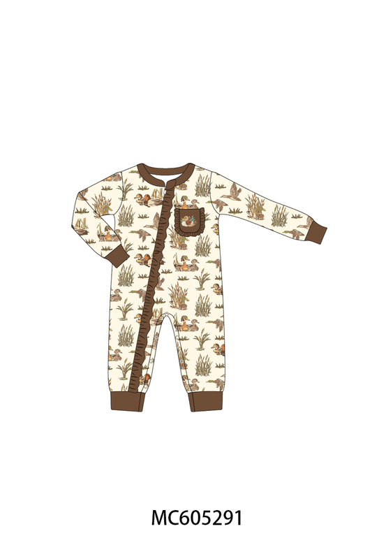 PO92 Brown duck embroidery bamboo collection - closing 5/25 - ETA late October
