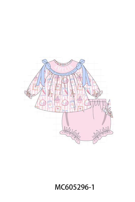 PO92 Pink monogram embroidery collection - closing 5/25 - ETA late October