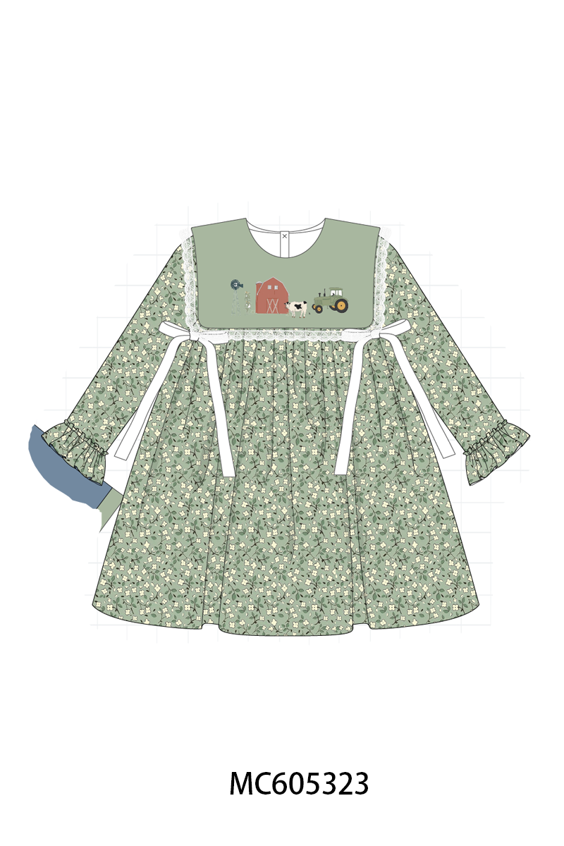 PO92 Green farm embroidery floral collection - closing 5/25 - ETA late October