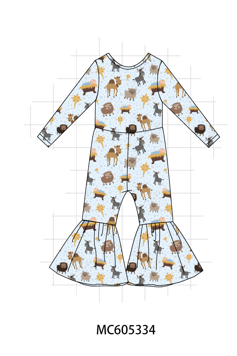 PO92 Blue animal print bamboo collection - closing 5/25 - ETA late October