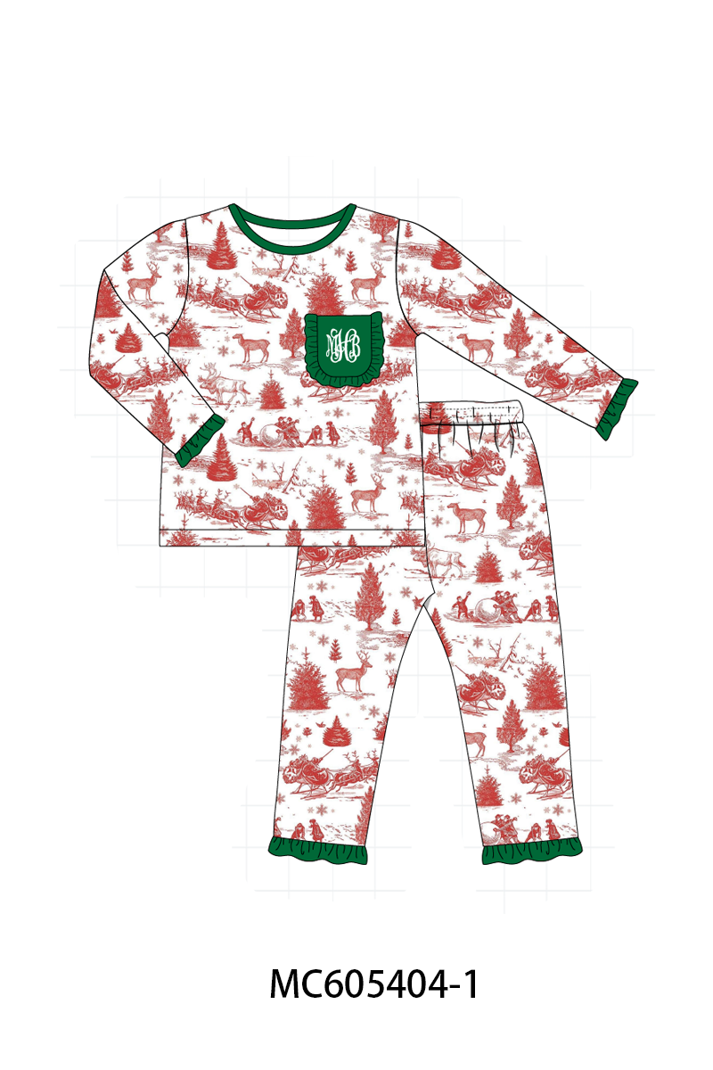 PO93 Classic Christmas Toile monogram embroidery collection - closing 6/8 - ETA November