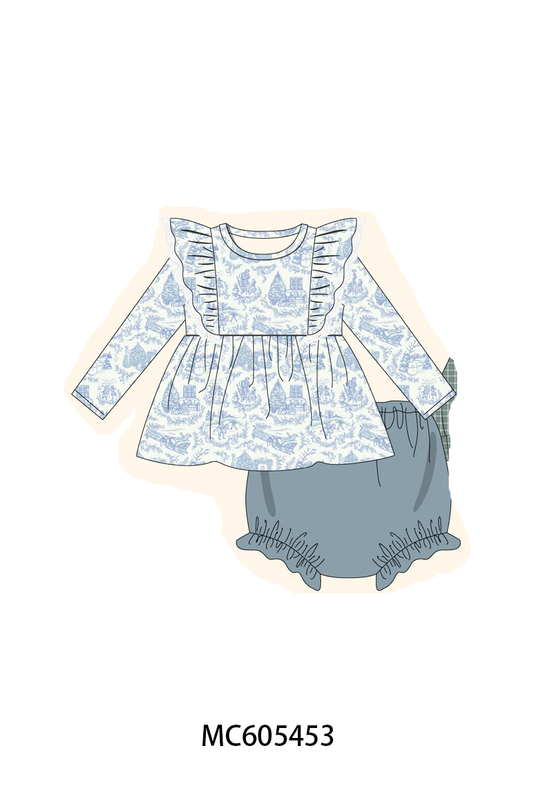PO93 Blue toile holiday print collection - closing 6/8 - ETA November