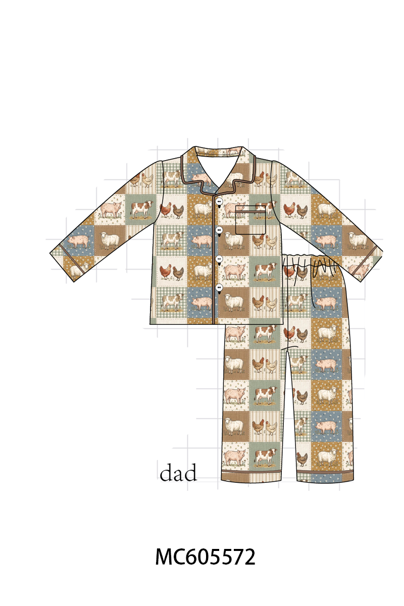 PO93 Brown farm checkered bamboo collection - closing 6/8 - ETA November