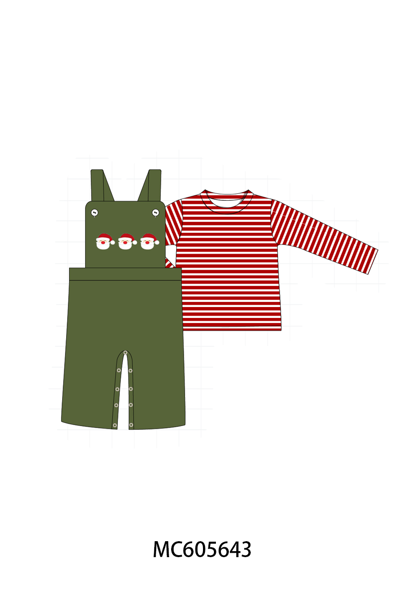 PO93 Green christmas santa claus applique collection - closing 6/8 - ETA November