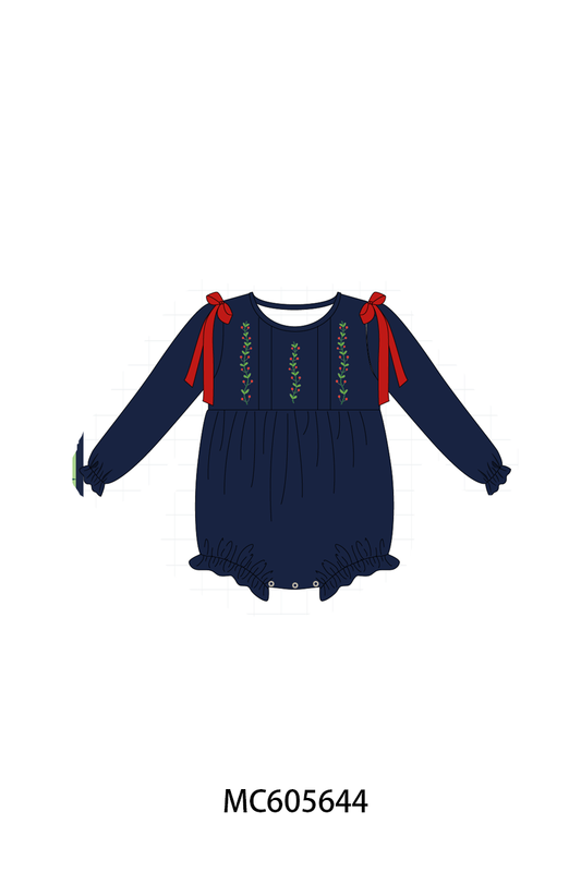 PO93 Navy holly embroidery collection - closing 6/8 - ETA November