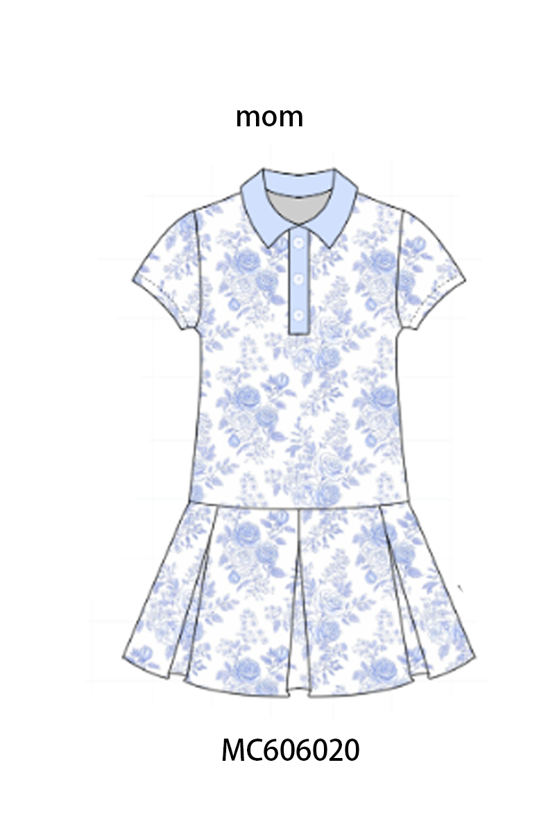 PO95 Blue floral print mom&me active collection 1