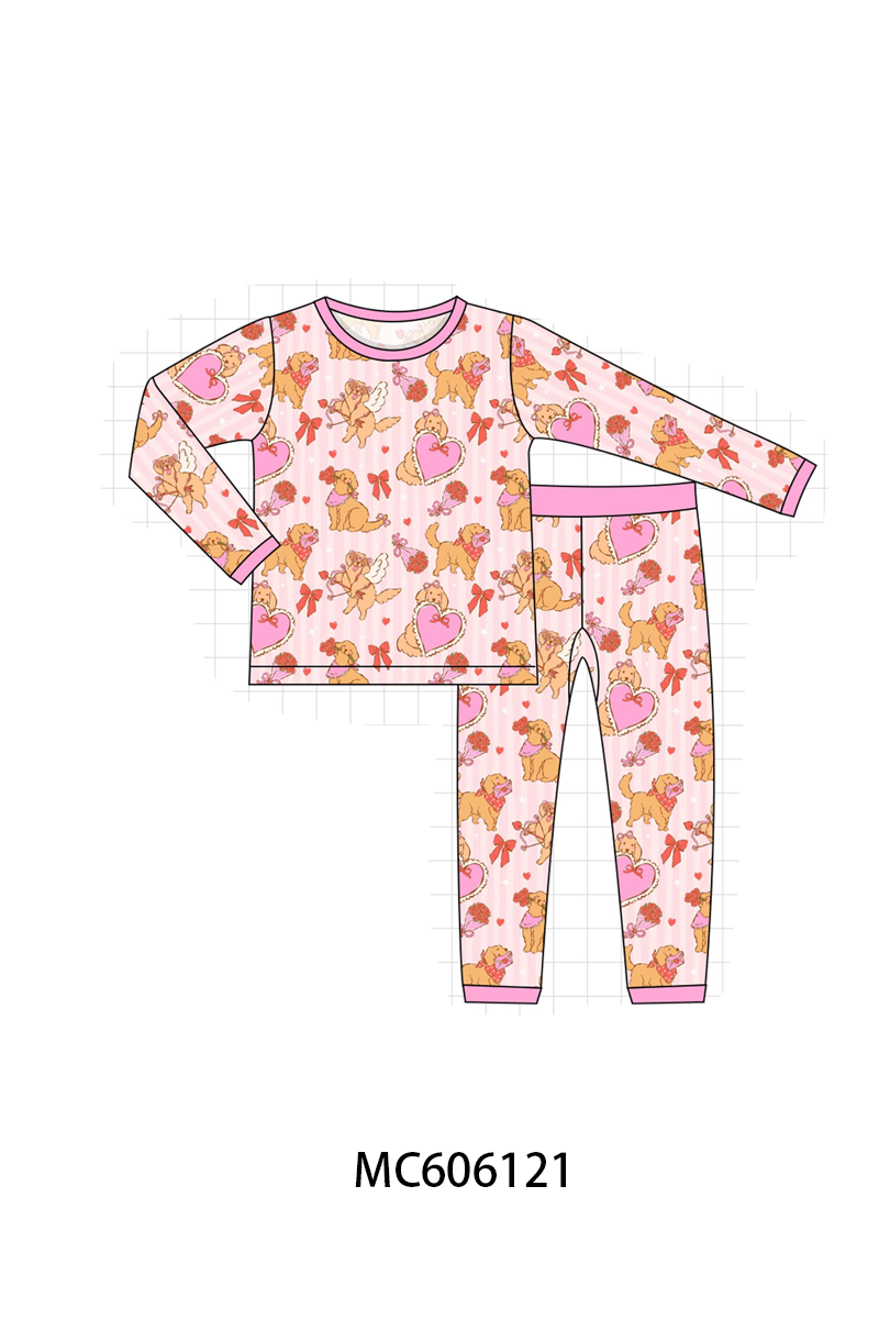 PO95 Pink golden retriever bamboo collection