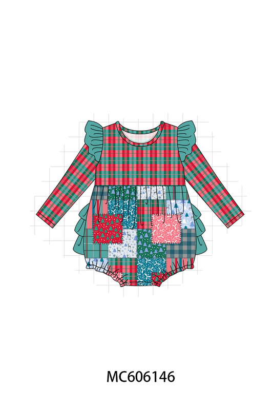 PO95 Teal christmas patchwork collection - closing 6/22 - ETA late November