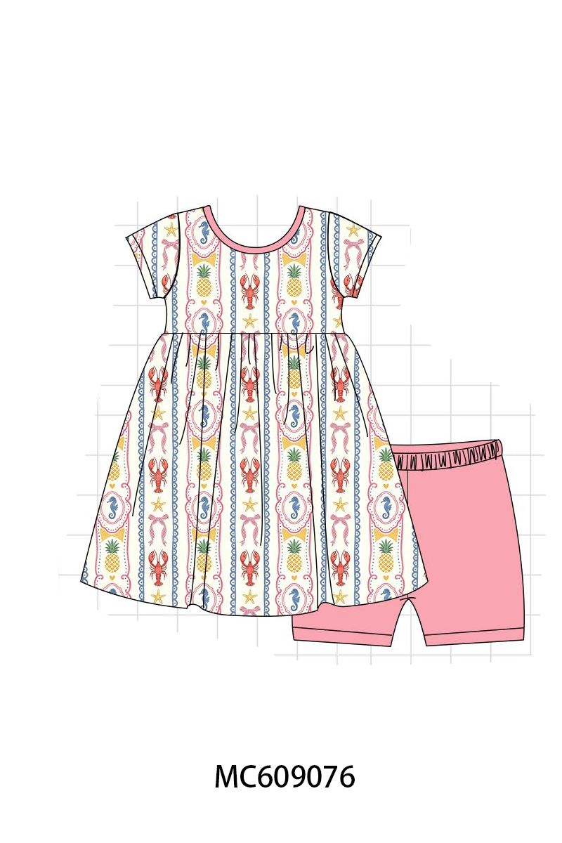 PO104 Pink lobster bow bamboo collection - closing 9/14 - ETA February