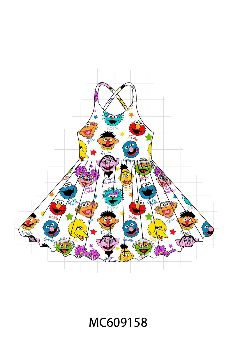 PO104 Yellow sesame street print bamboo collection - closing 9/14 - ETA February
