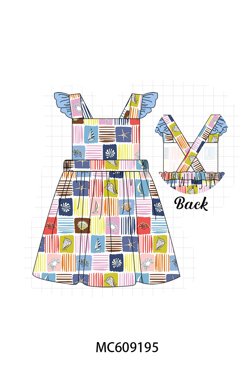 PO104 Blue summer shell print collection - closing 9/14 - ETA February