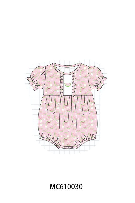 PO108 Pink&sage watermelon embroidery collection - closing 10/26 - ETA march