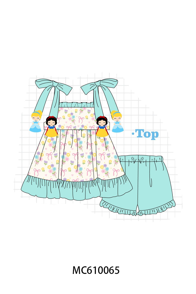 PO108 Blue princess applique floral collection - closing 10/26 - ETA march