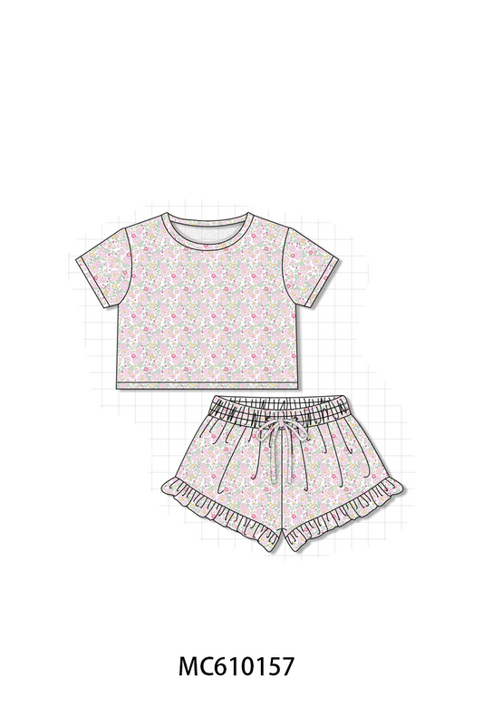 PO108 Floral print bamboo shorts set collection - closing 10/26 - ETA march