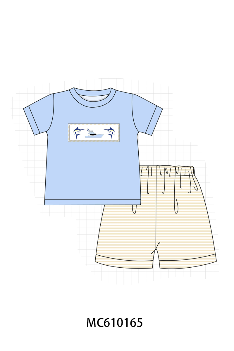 PO108 Marlin sports fishing boat embroidery stripe collection - closing 10/26 - ETA march