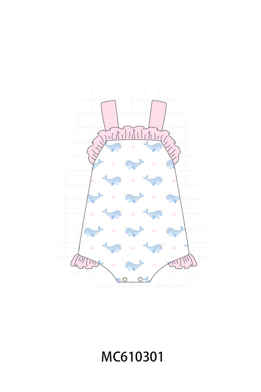 PO108 Pink&blue narwhale print collection - closing 10/26 - ETA march