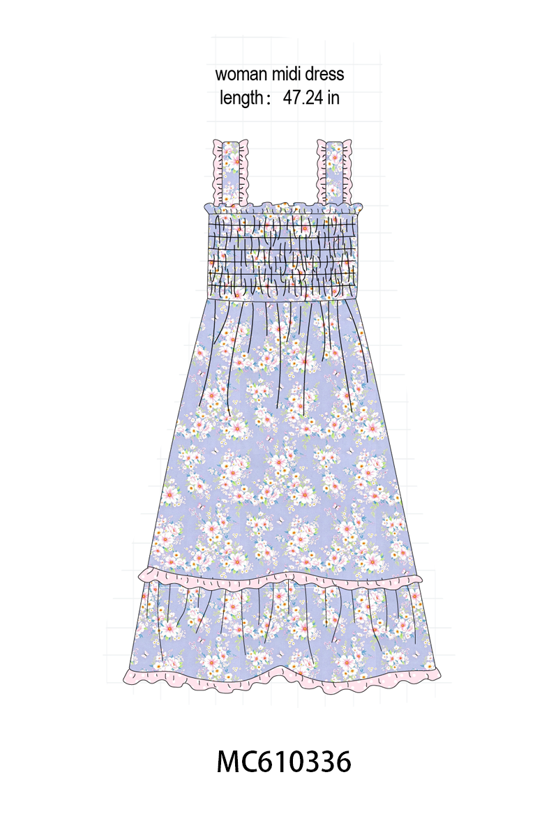 PO108 Lavender butterfly floral ruffle collection - closing 10/26 - ETA march