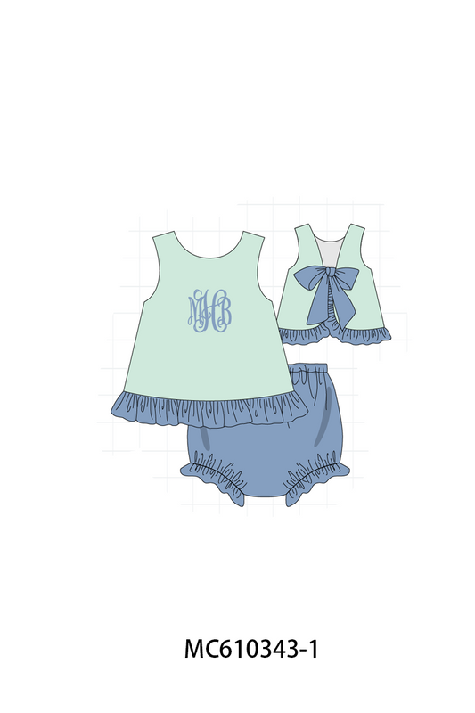 PO108 Min&blue monogram embroidery collection - closing 10/26 - ETA march