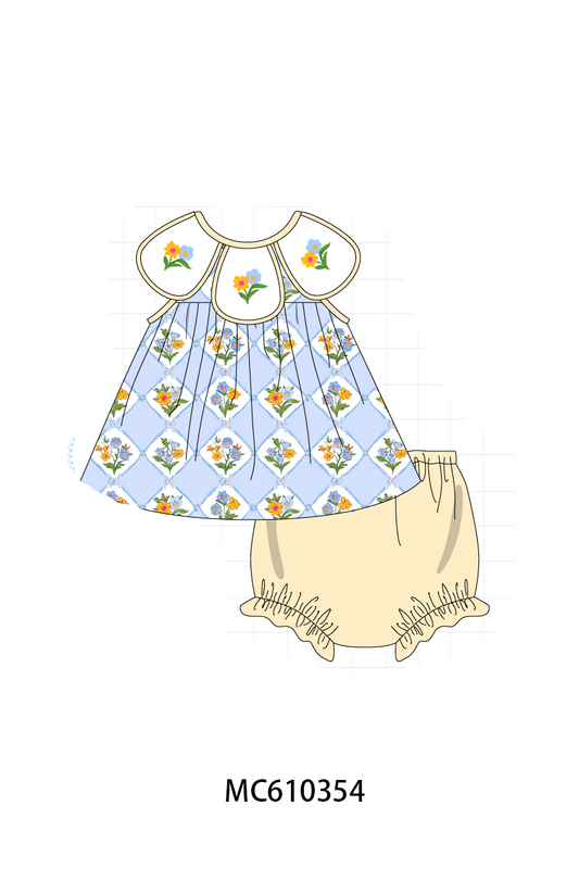 PO108 Blue floral embroidery collection - closing 10/26 - ETA march