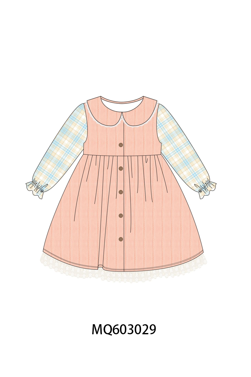 PO84 Coral pumpkin embroidery plaid collection - ETA late august - closing 3/23