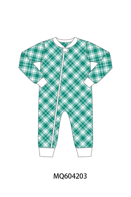PO89 Pink&green christmas santa claus plaid bamboo collection - closing 5/4 - ETA late october