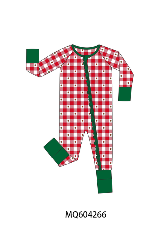 PO89 Red gingham christmas gift bamboo collection - closing 5/4 - ETA late october