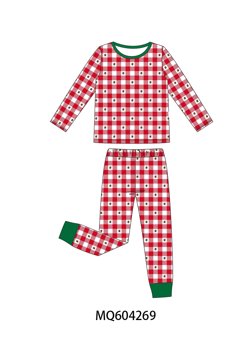 PO89 Red gingham christmas gift bamboo collection - closing 5/4 - ETA late october