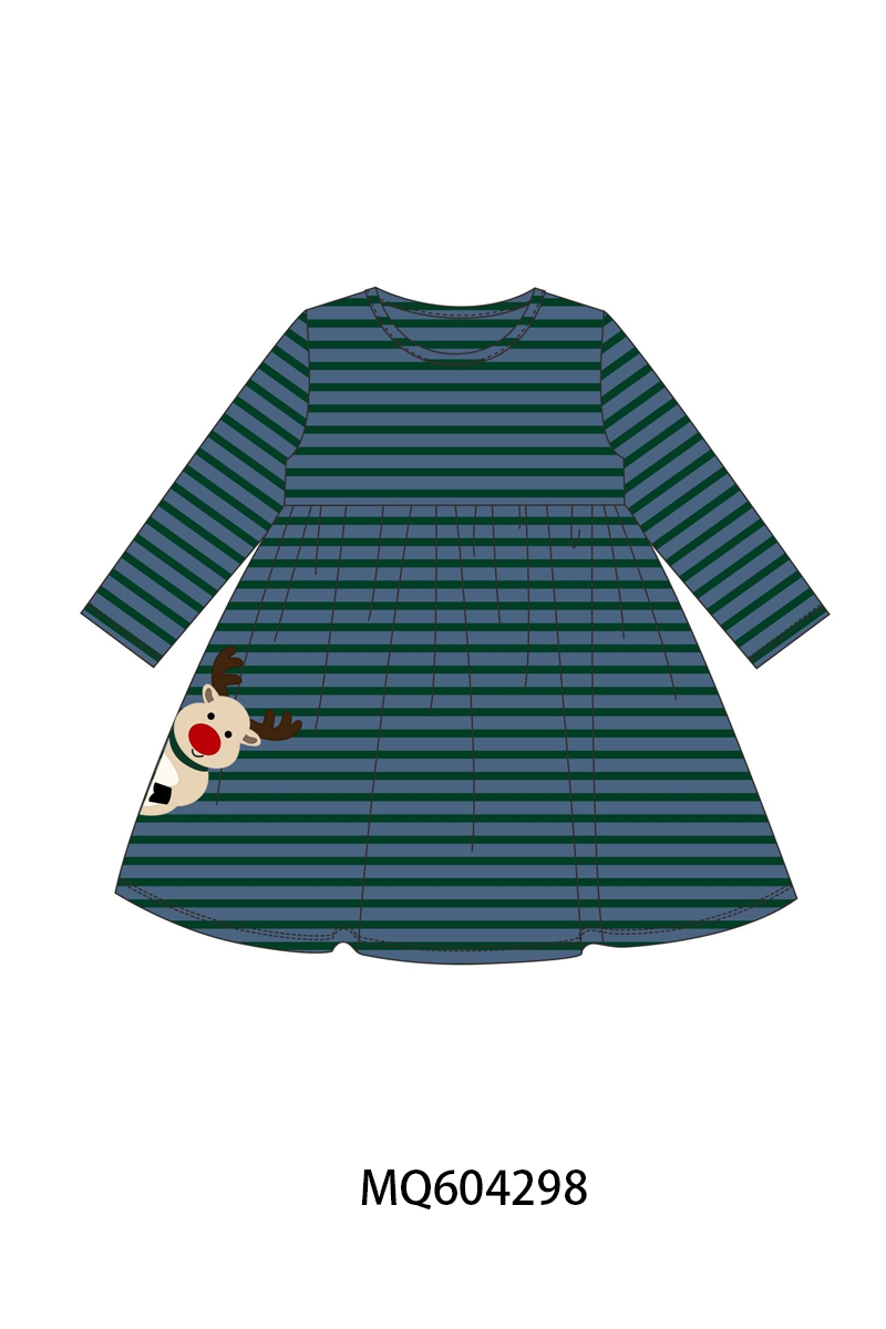 PO89 Forest stripe reindeer applique collection - closing 5/4 - ETA late october