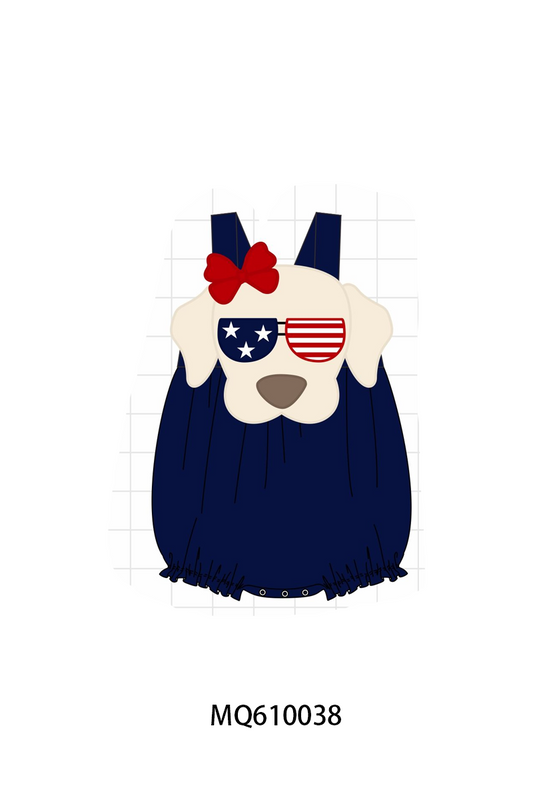PO109 Navy Patriotic puppy applique collection -closing 11/2- ETA May