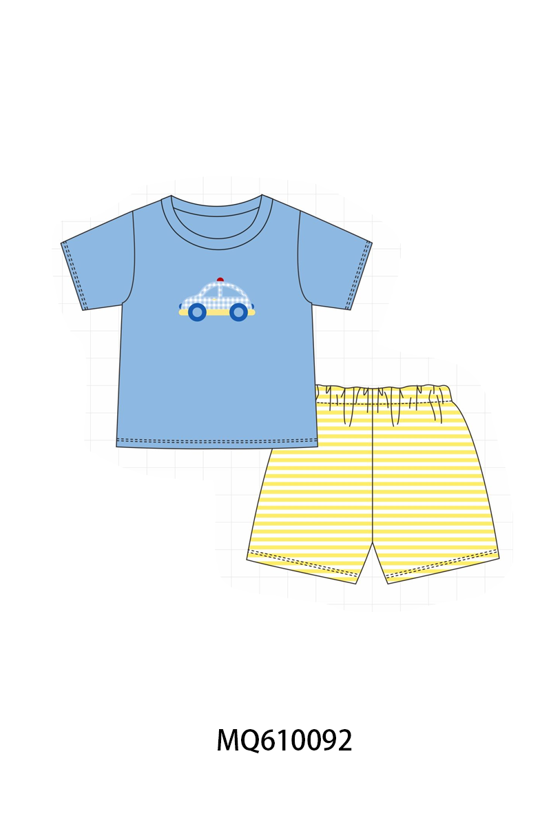 PO109 Blue police car aplique collection -closing 11/2- ETA May
