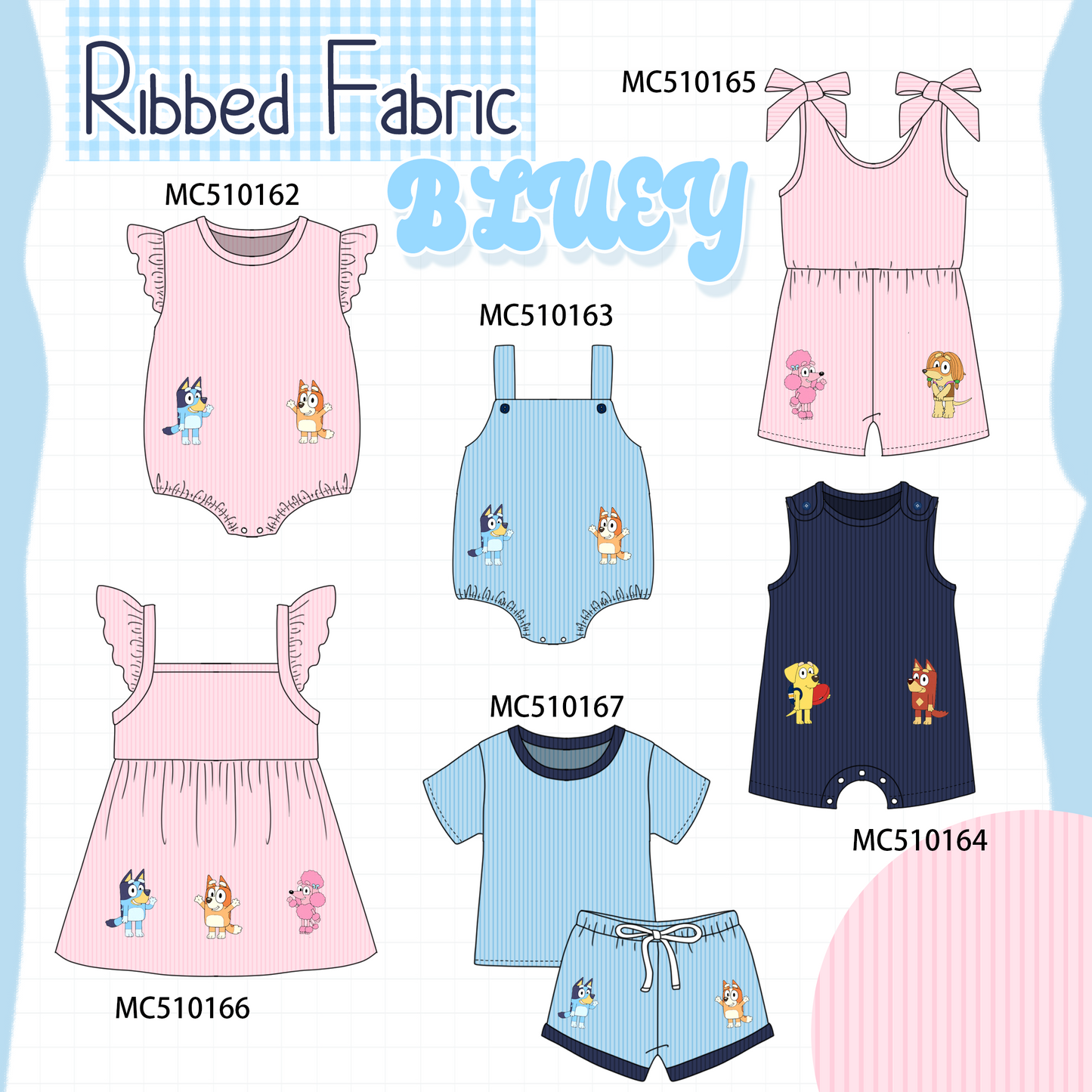 PO69 Pink&blue character applique collection- closing 10/27 - eta early march