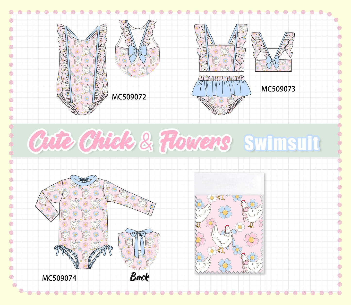 PO65 Pink chick floral print collection - closing 9/15- ETA late January