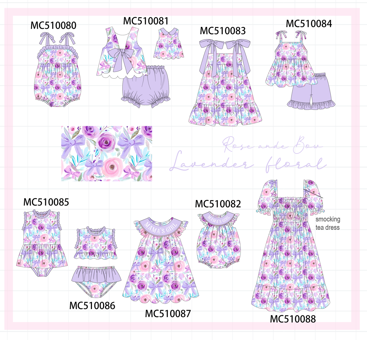 PO69 Purple floral print ruffle collection- closing 10/27 - eta early march