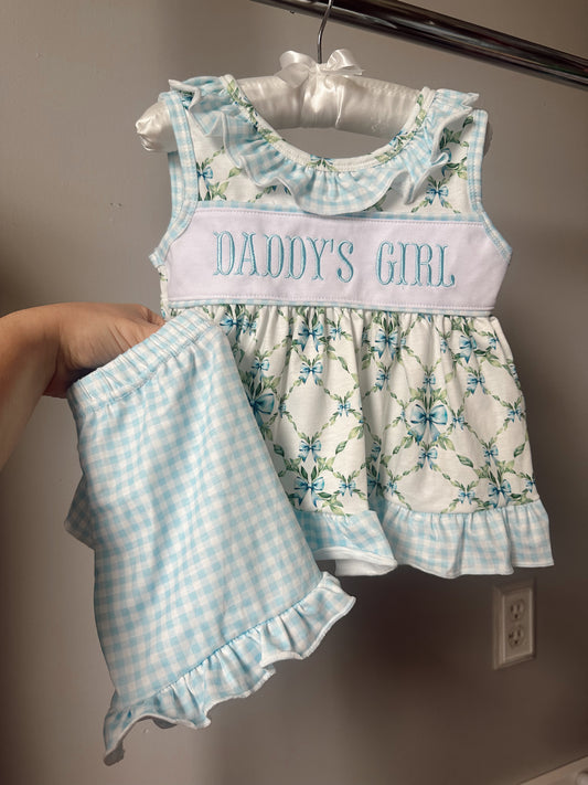 daddy's girl floral short set