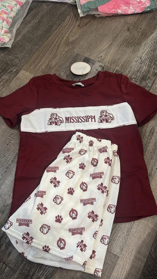Boys maroon state set