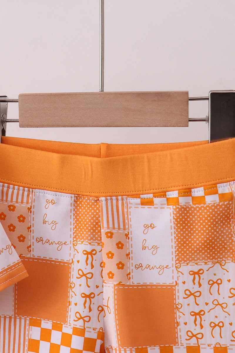 Tennessee floral checkered bamboo pajama set