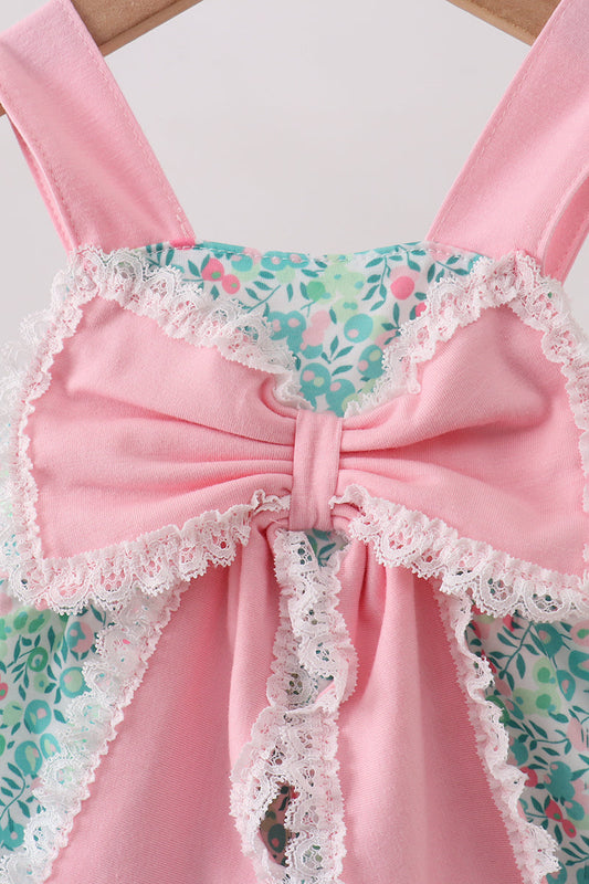 Pink Bow Floral Bubble
