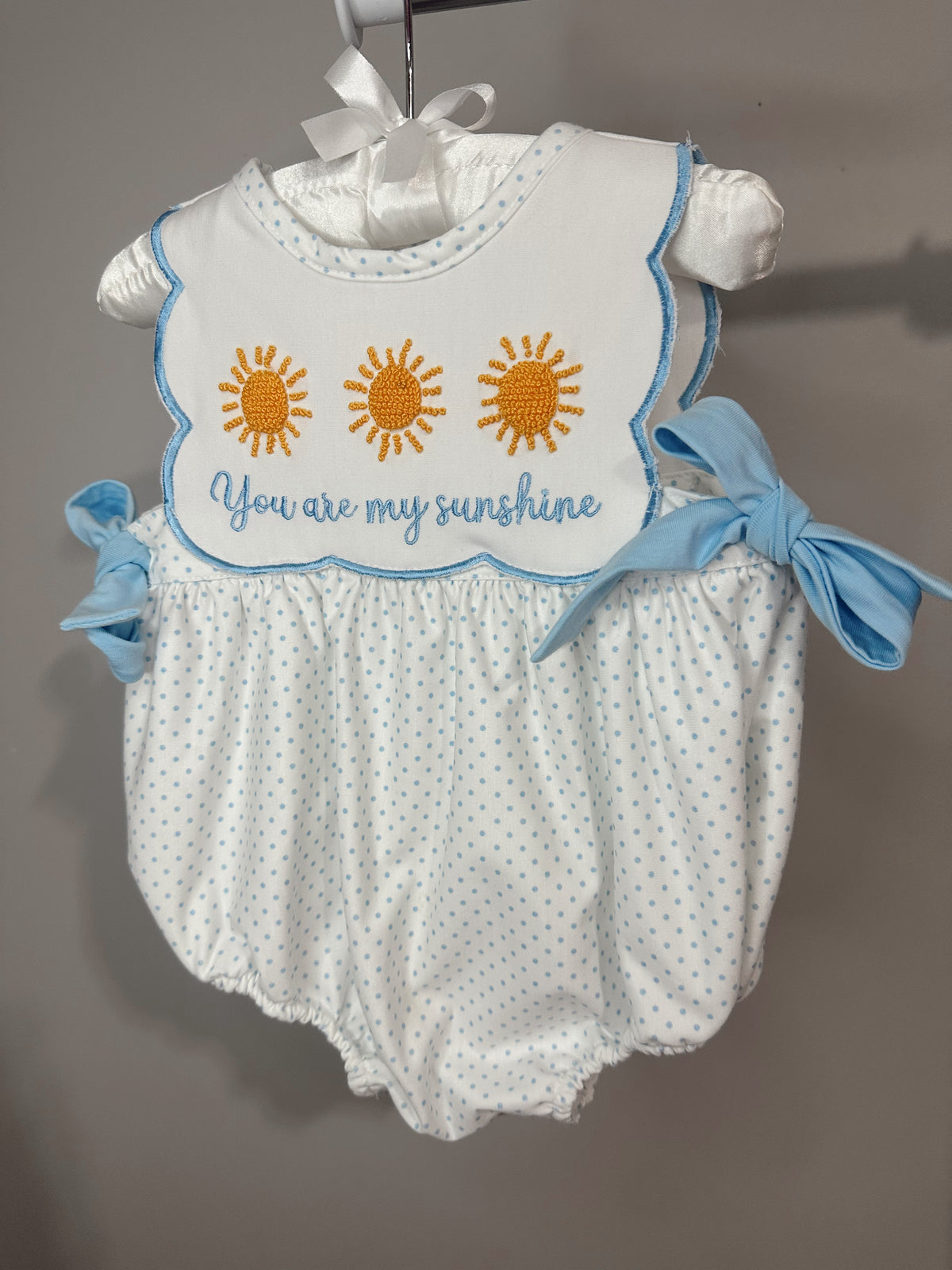 Girls 6M French knot sunshine bubble