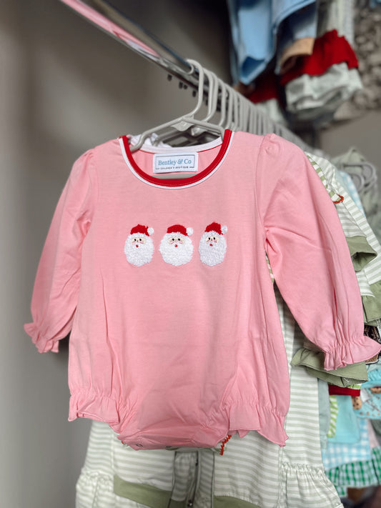 Girls Santa trio bubble