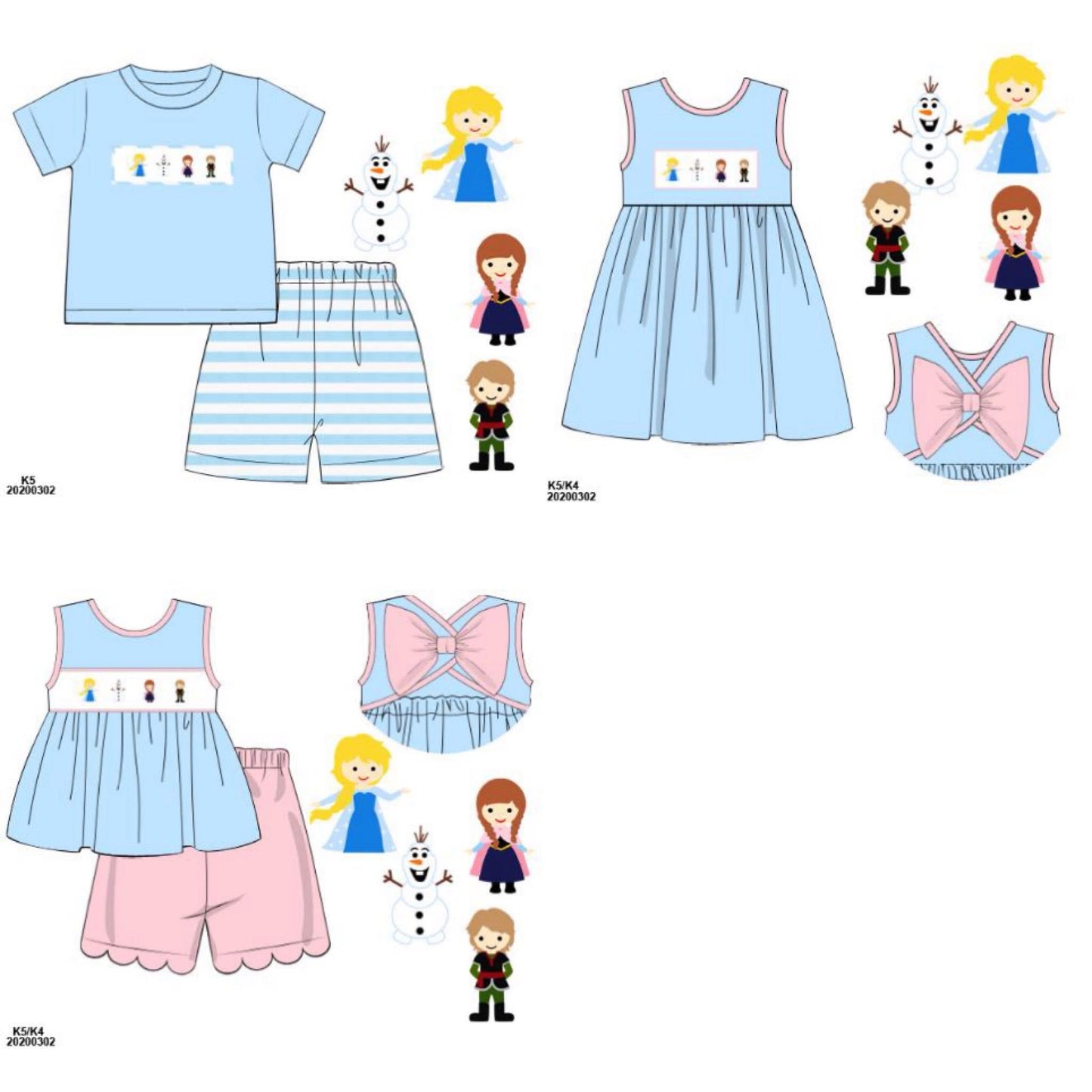 frozen handsmocked collection