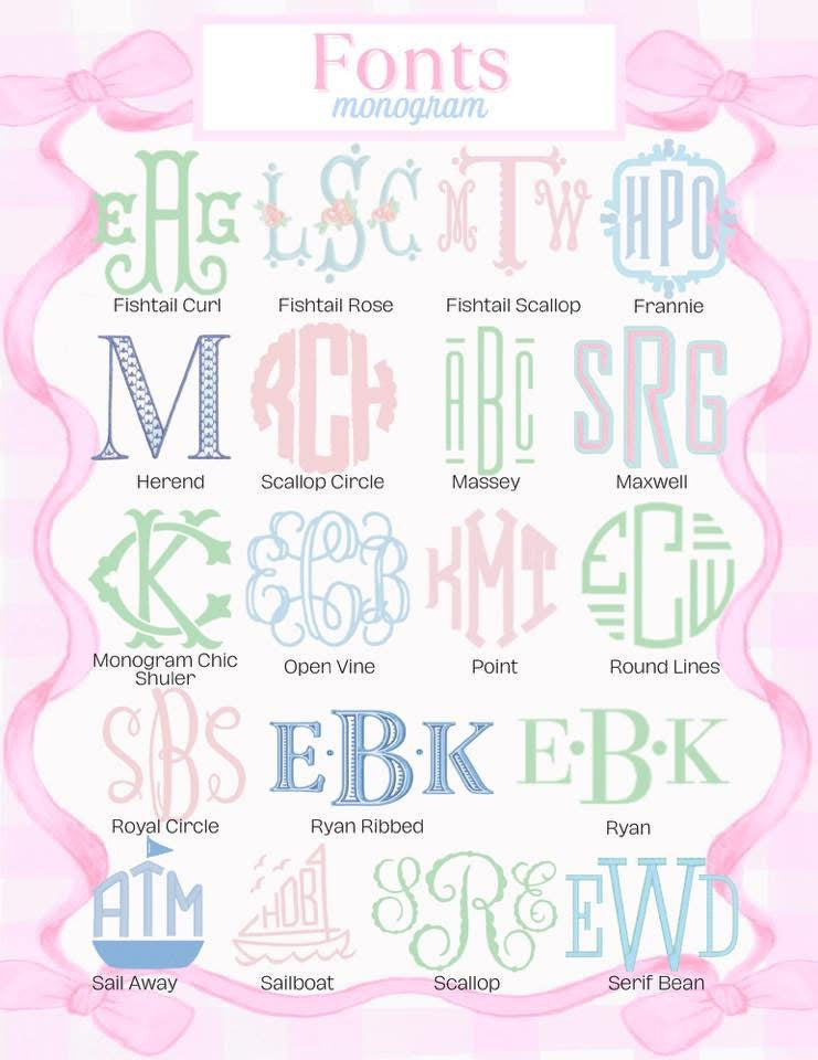 Monogram add on