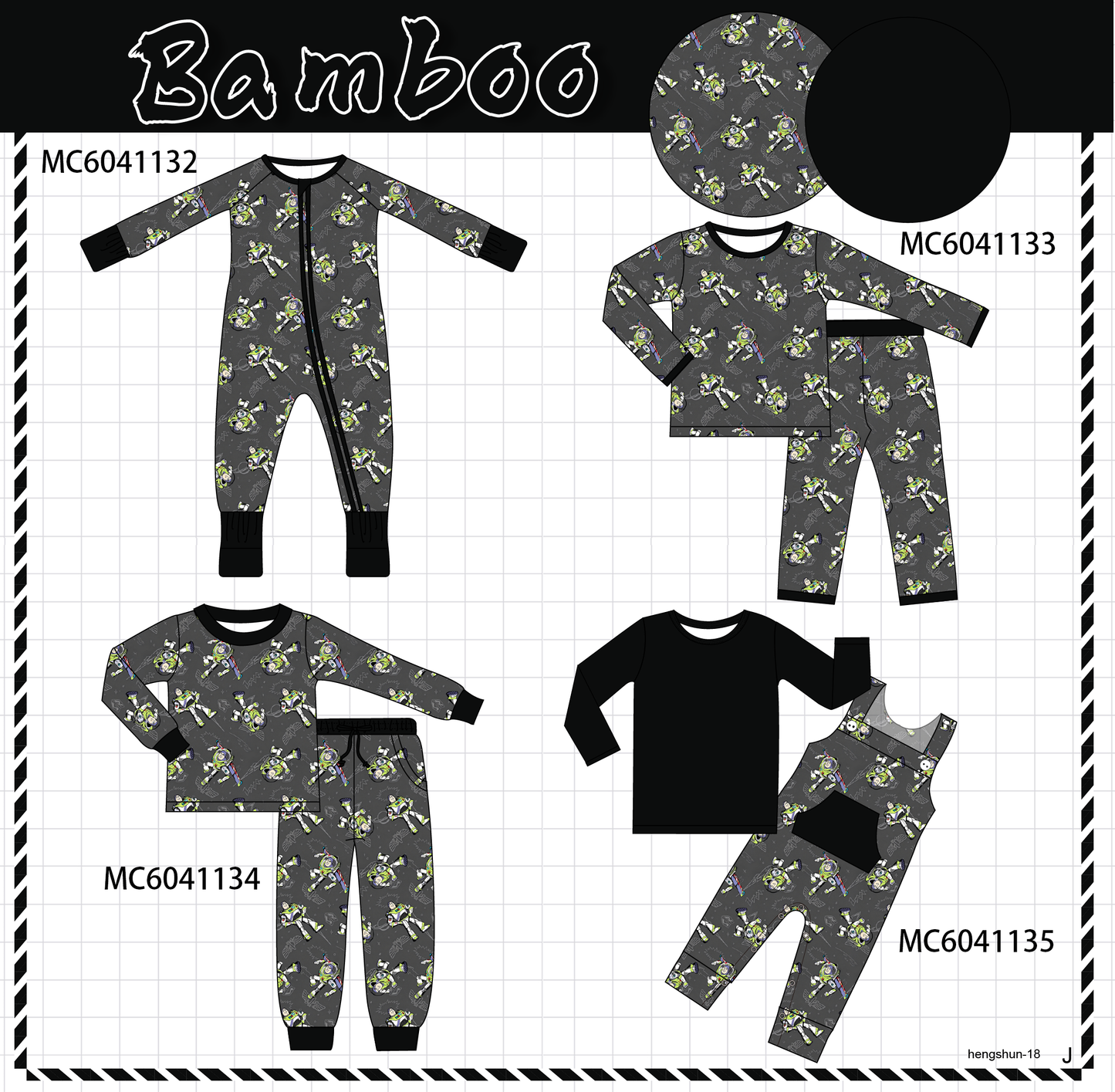 PO90 Black toy story bamboo collection - closing 5/11 - ETA early October
