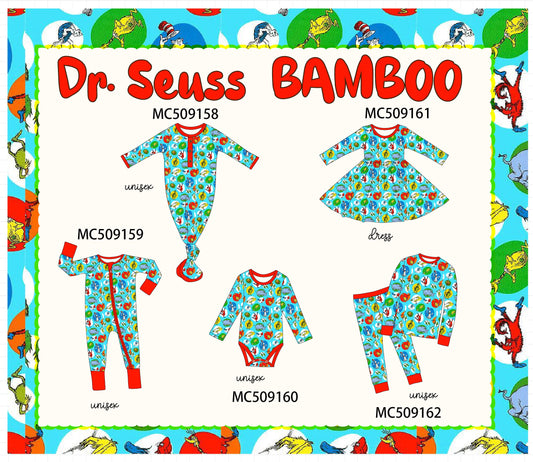 PO65 Blue Dr. Seuss bamboo collection  - closing 9/15- ETA late January